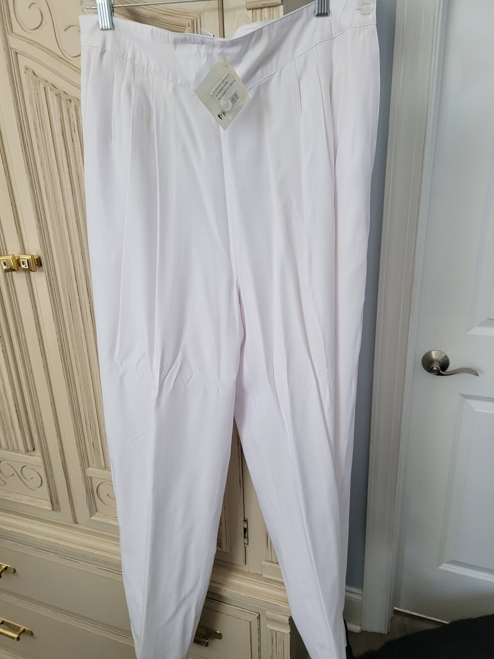 Light Pink Straight-Leg Trousers